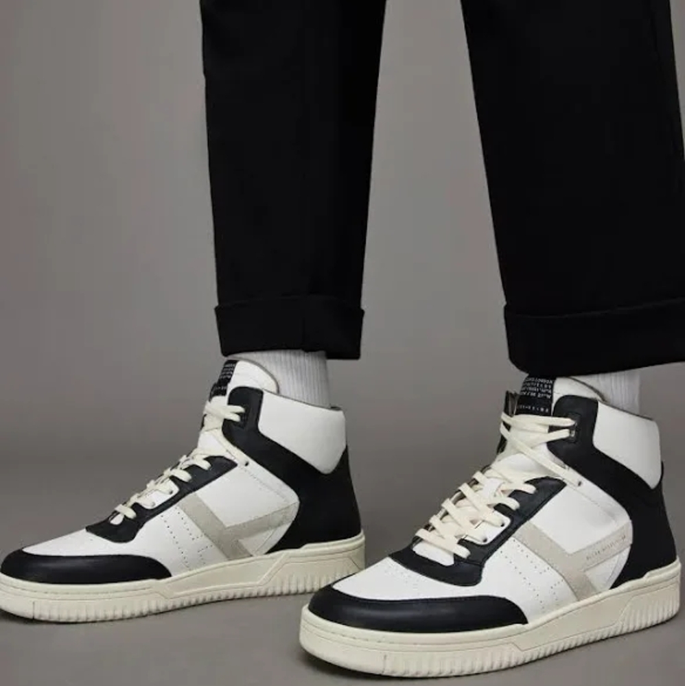 All Saints Black and White Men's Sneakers